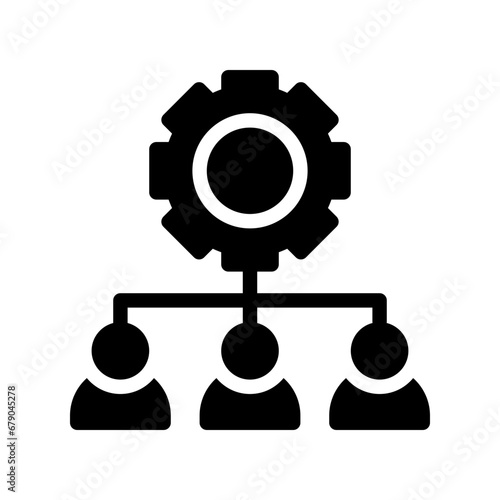 brainstorm glyph icon
