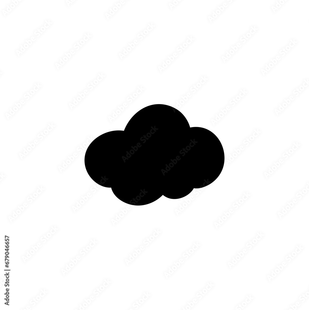 Clouds silhouettes. Design elements for the weather forecast, web interface or cloud storage applications. Clouds silhouettes. Design elements for the weather forecast, web interface or cloud storage applications.