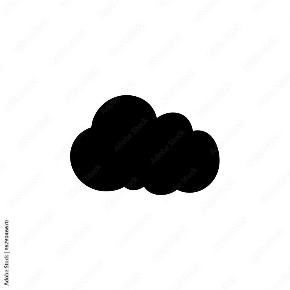 Clouds silhouettes. Design elements for the weather forecast, web interface or cloud storage applications. Clouds silhouettes. Design elements for the weather forecast, web interface or cloud storage applications.