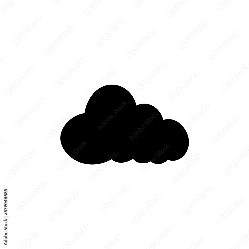 Clouds silhouettes. Design elements for the weather forecast, web interface or cloud storage applications. Clouds silhouettes. Design elements for the weather forecast, web interface or cloud storage applications.