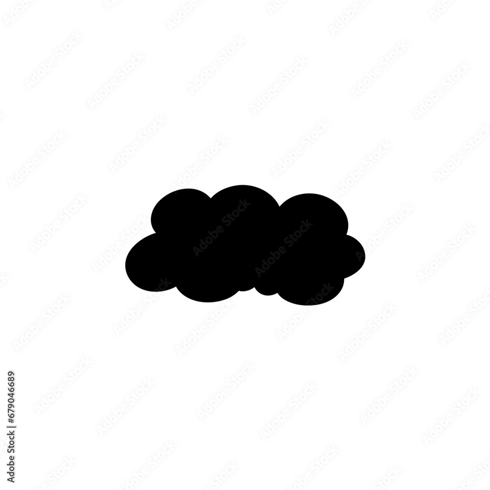 Clouds silhouettes. Design elements for the weather forecast, web interface or cloud storage applications. Clouds silhouettes. Design elements for the weather forecast, web interface or cloud storage applications.