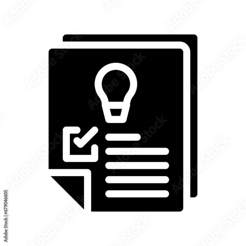 ideas glyph icon