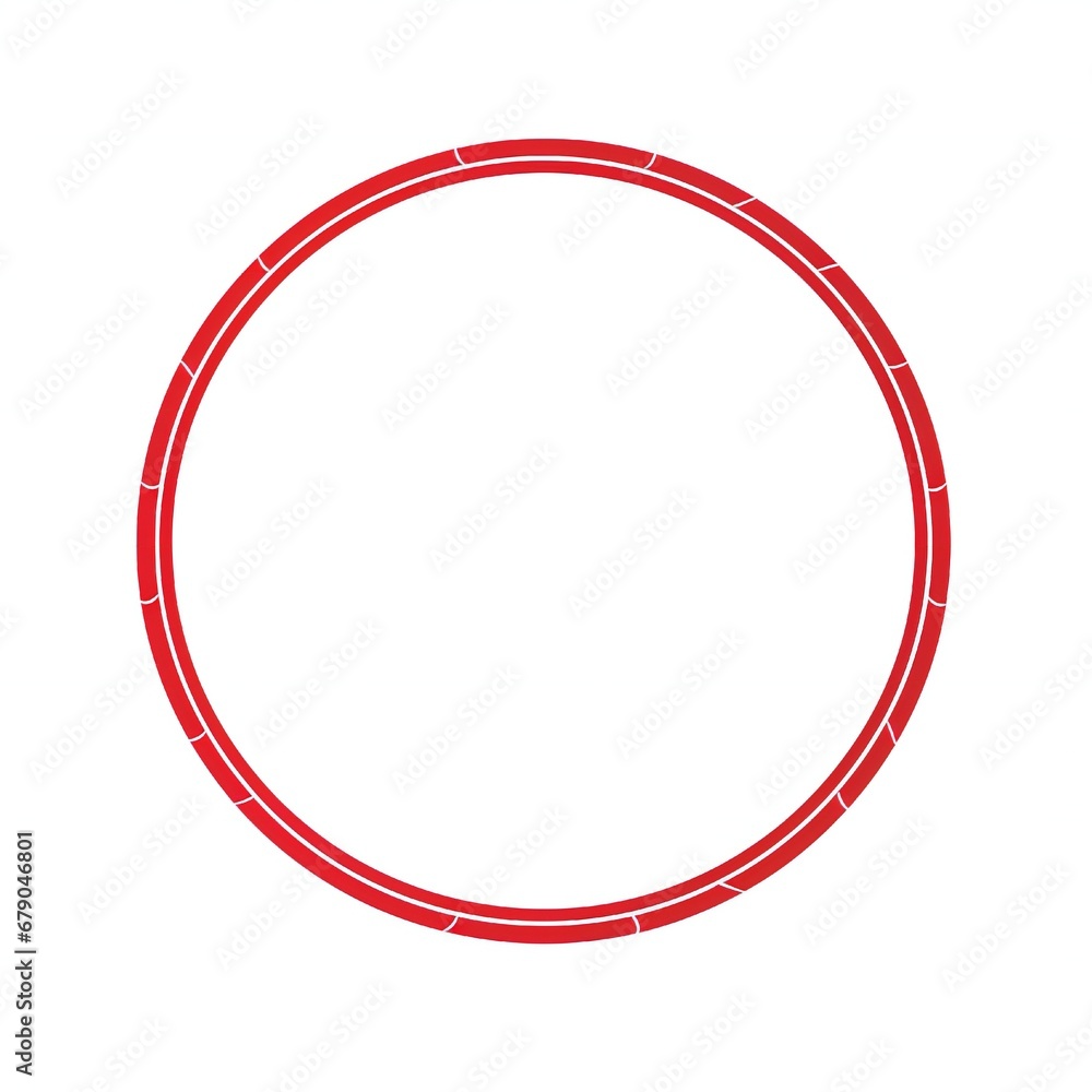 Empty sports circle design element flat style on white background Generative AI Empty sports circle design element flat style on white background Generative AI