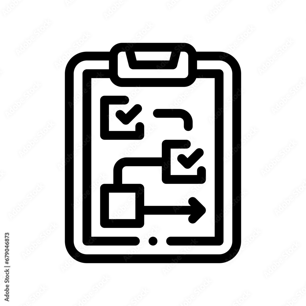 strategy line icon strategy line icon