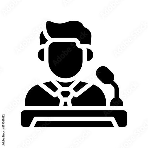 mentor glyph icon
