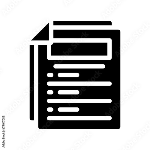 summary glyph icon