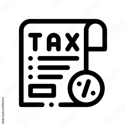 tax line icon