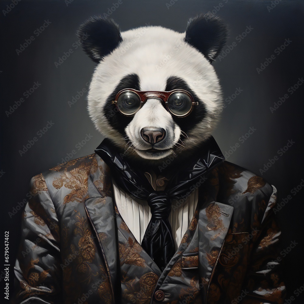 panda bear in sunglasses, bandit panda bear in sunglasses, bandit