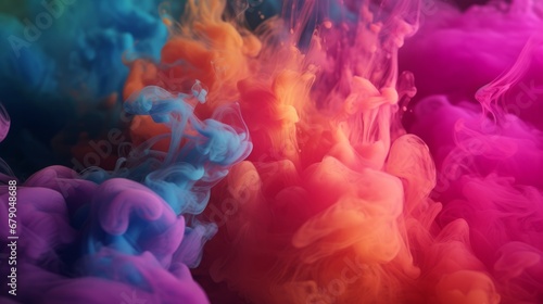 hyper realistic background of colored smoke , generated by AI © tino