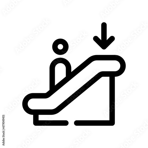 escalator line icon