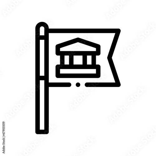 flag line icon
