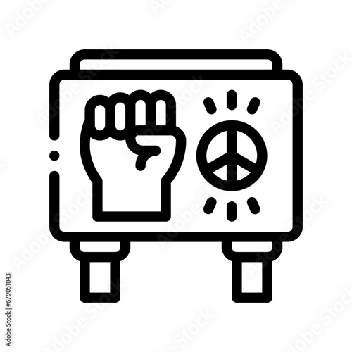 protest line icon