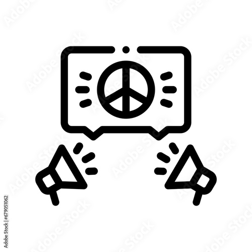 propaganda line icon