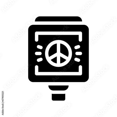 peace glyph icon