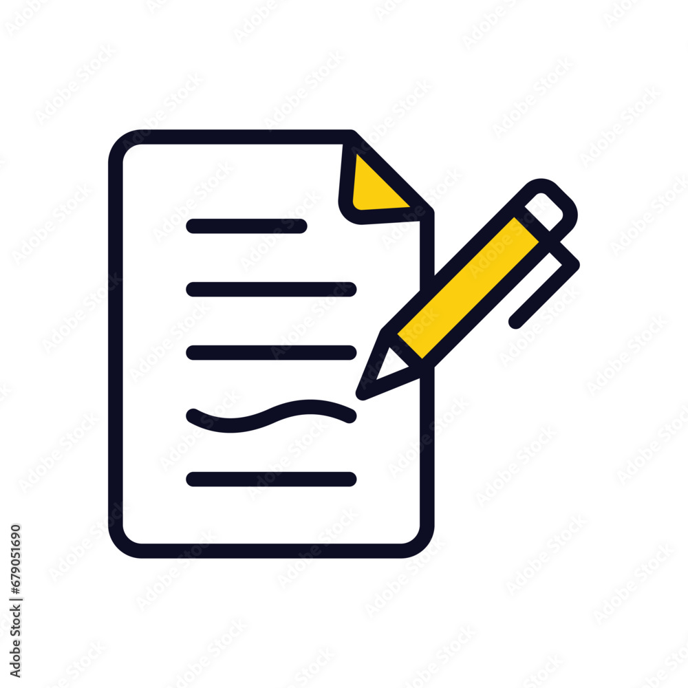 Report icon isolate white background vector stock illustration Report icon isolate white background vector stock illustration