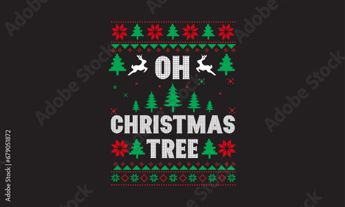 Christmas Ugly Sweater Design, Knitted Ugly Sweater, too cute to wear ugly sweater, Christmas tree, This is my ugly sweater