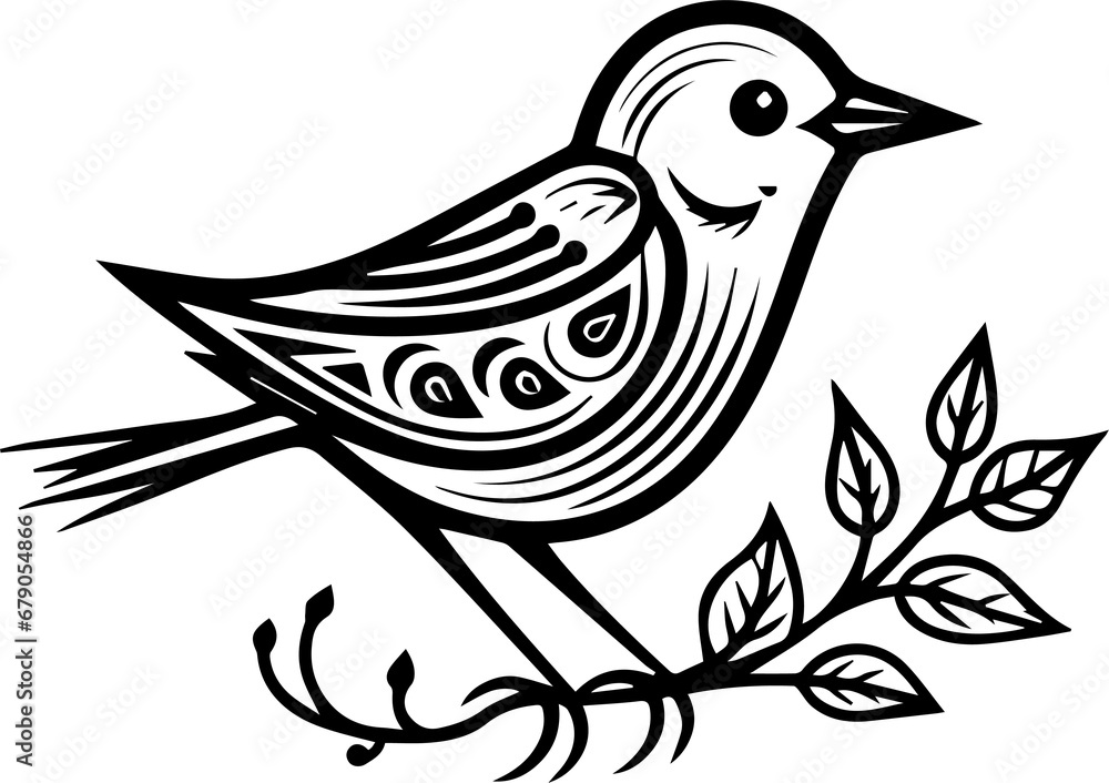 Fototapeta premium tribal sparrow