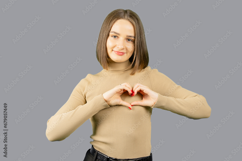 Shape of a heart sign with hands. Love and Gratitude concept. Shape of a heart sign with hands. Love and Gratitude concept.