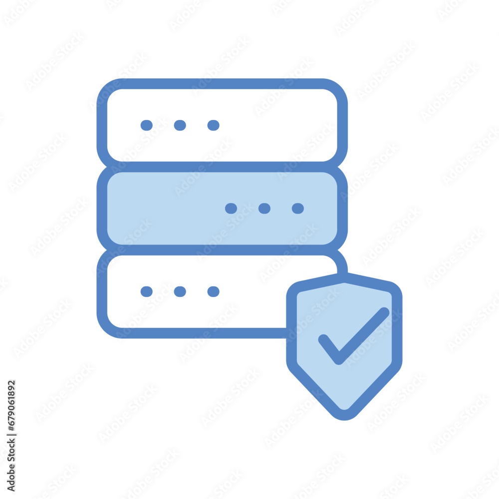 Data Protection icon isolate white background vector stock illustration Data Protection icon isolate white background vector stock illustration