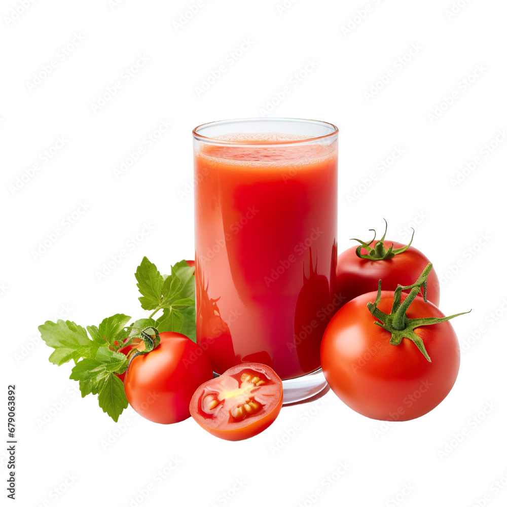 Tomato Juice on a white background isolated PNG Tomato Juice on a white background isolated PNG