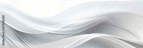 White and gray abstract banner background