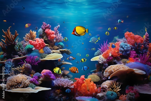 coral reef and fish © George Designpro