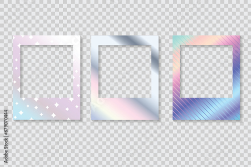 photo frame with hologram style