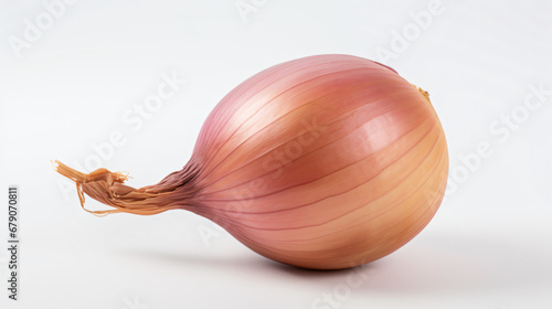 Whole Onion On White Background