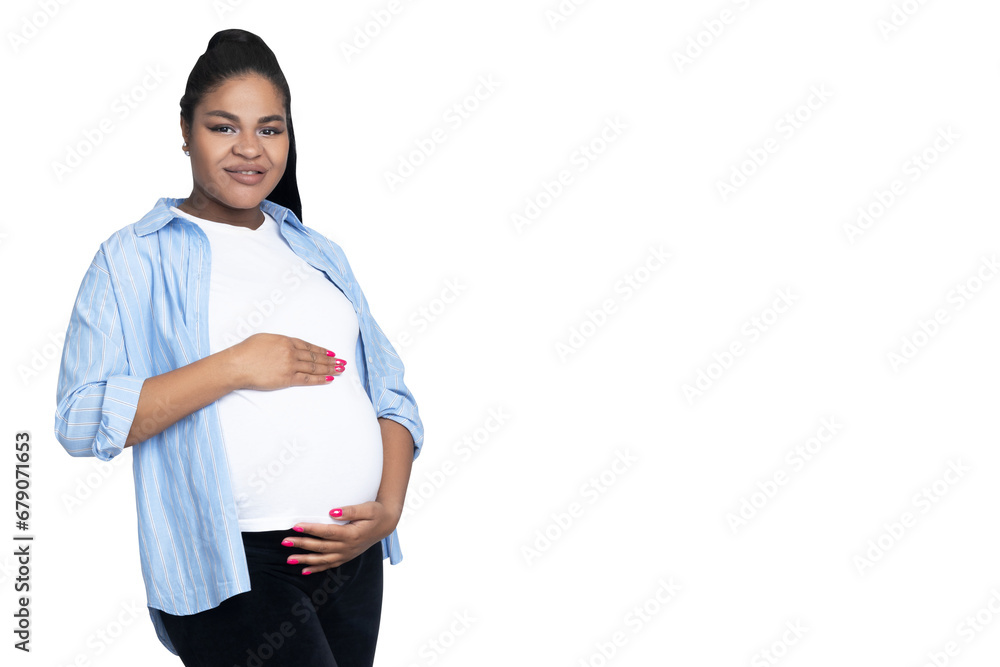 PNG, pregnant African American woman, isolated on white background. PNG, pregnant African American woman, isolated on white background.