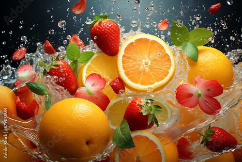 Fruitful Citrus Burst  Harnessing Vitamin C with Kiwi  Strawberry  and Oranges