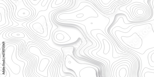 Abstract wave paper pattern with lines. Abstract Vector geographic contour map and topographic contours map background. Abstract white pattern topography vector background. Topographic map background