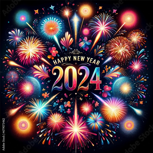 happy new fireworks