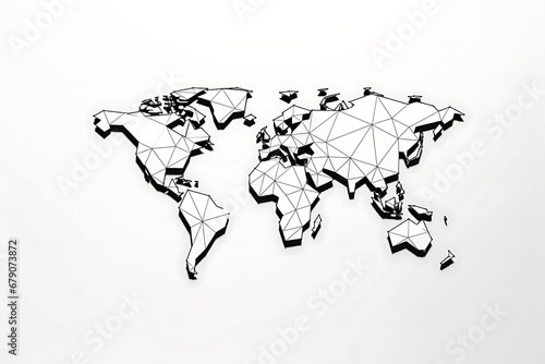 map of the world. world map on white background