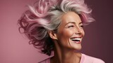 Portrait Photo Happy Senior Caucasian Woman, HD, Background Wallpaper, Desktop Wallpaper