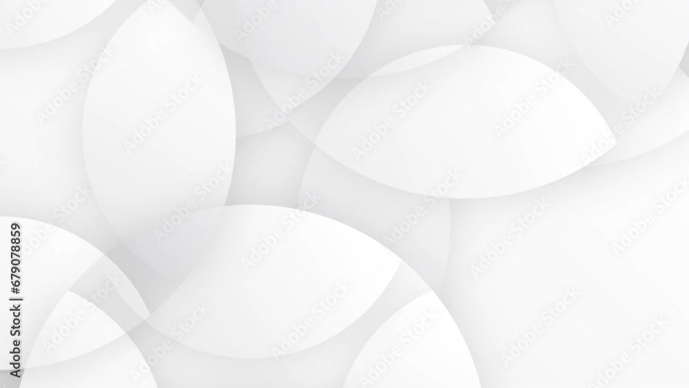 Bright white grey minimal circle geometric abstract corporate motion design background. Seamless loop Bright white grey minimal circle geometric abstract corporate motion design background. Seamless loop