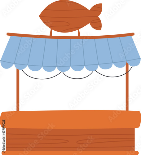 Street Fish Food Counter