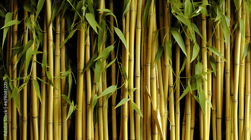 Fototapeta premium Dense Bamboo Forest Close-Up Texture