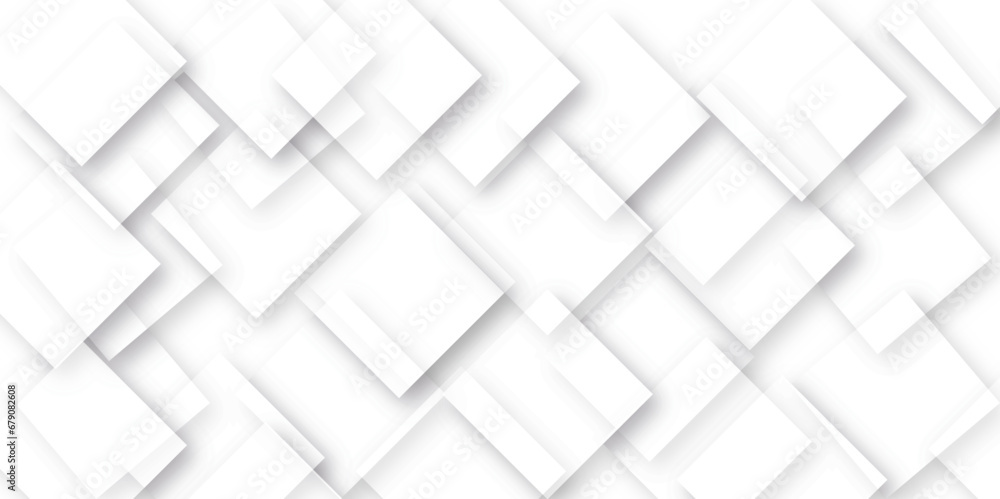 Abstract white and gray background design with layers of textured white transparent material in triangle and squares shapes. White color technology concept geometric line vector background. Abstract white and gray background design with layers of textured white transparent material in triangle and squares shapes. White color technology concept geometric line vector background.