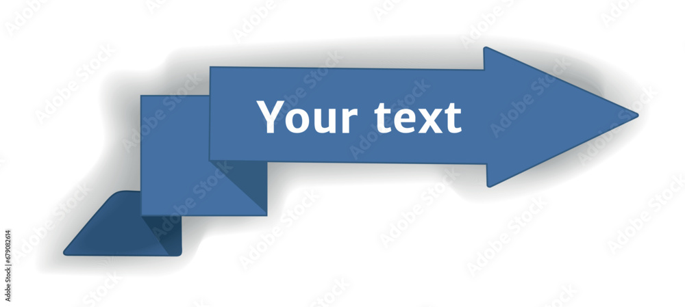Arrow in the cartoon style. This eye-catching element of set featuring a vibrant blue arrow, complete with a shadow and text space. Vector illustration. Arrow in the cartoon style. This eye-catching element of set featuring a vibrant blue arrow, complete with a shadow and text space. Vector illustration.