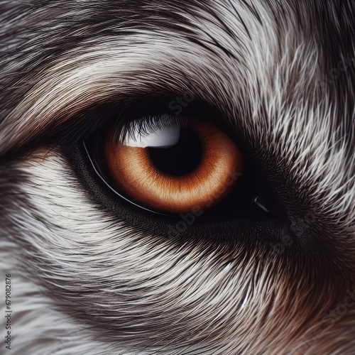 close up of wolf eye background