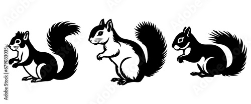 squirrel silhouettes 
