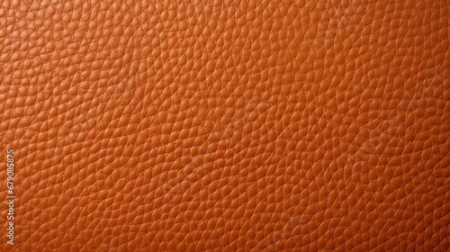 Orange leather texture background. Close up of brown leather texture background. © Kosal