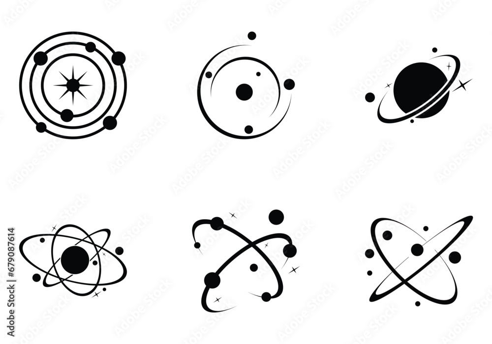space icon set  logo design vector,editable eps 10