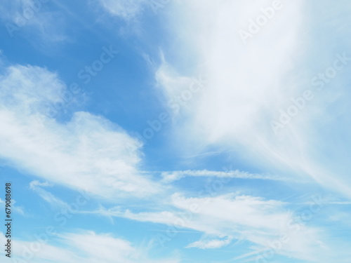 夏の青空と白い雲