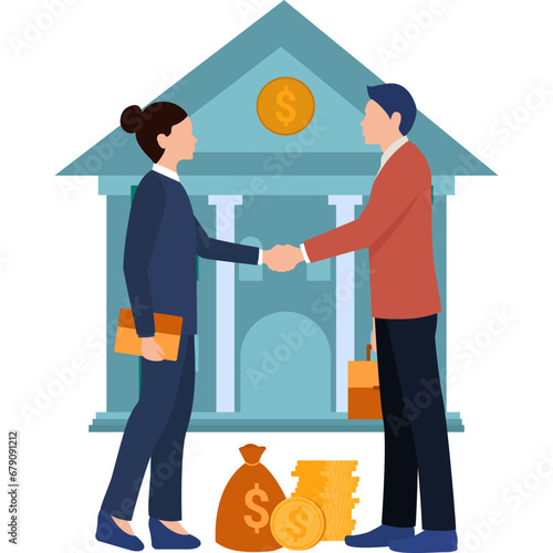 Business loan Illustration