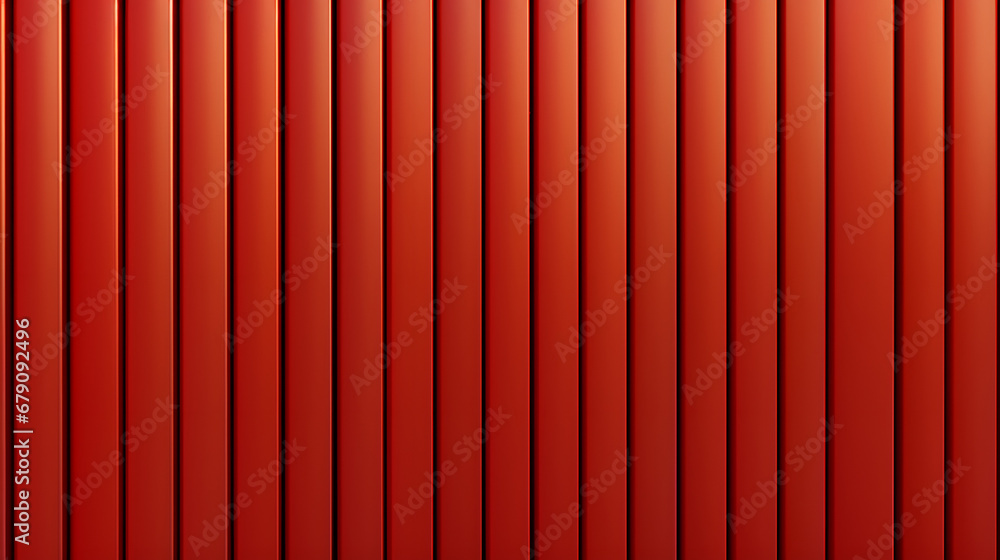 seamless striped texture Red metal panel. Generative AI.