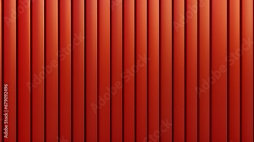 seamless striped texture Red metal panel. Generative AI.