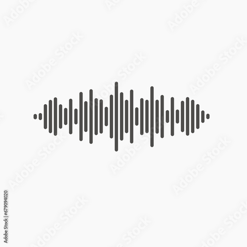 sound  equalizer  music  wave  voice isolated icon vector