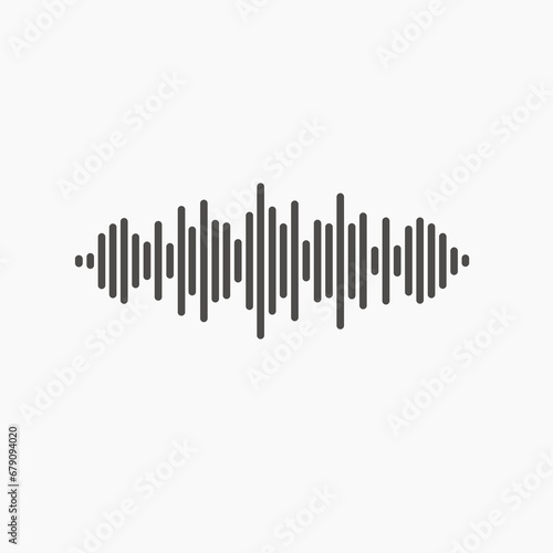 sound, equalizer, music, wave, voice isolated icon vector