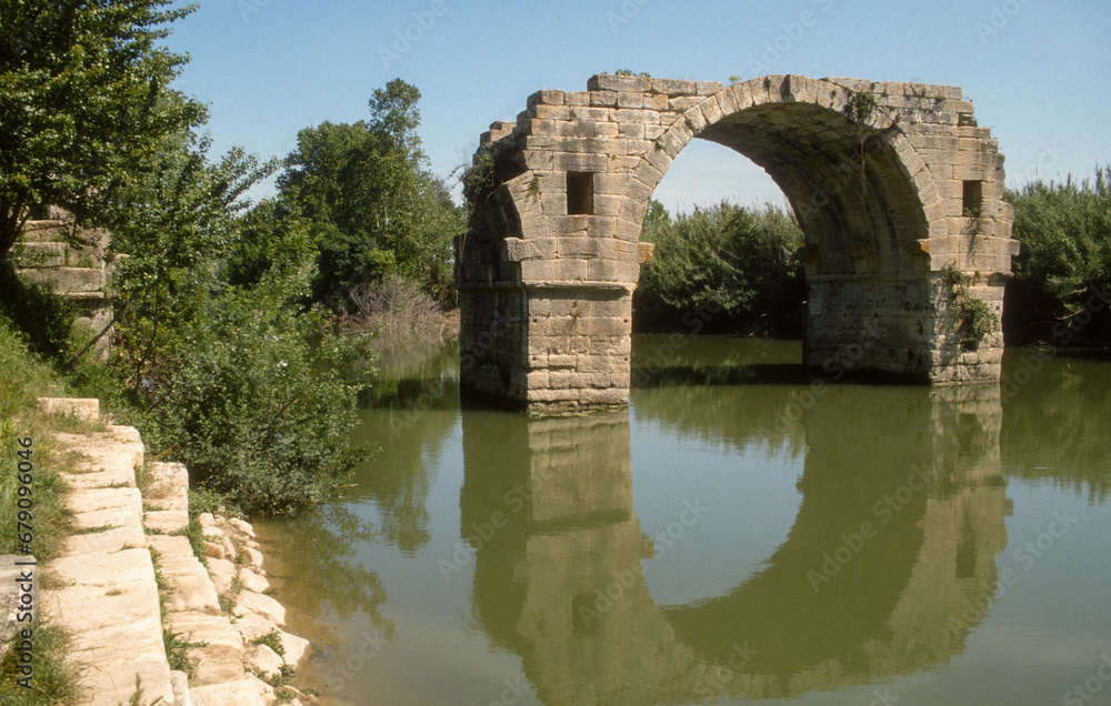 pont Romain, pont Ambroix, pont d'Ambrussum, 30, Gallargues le Montueux, Gard, région Languedoc Roussillon, France